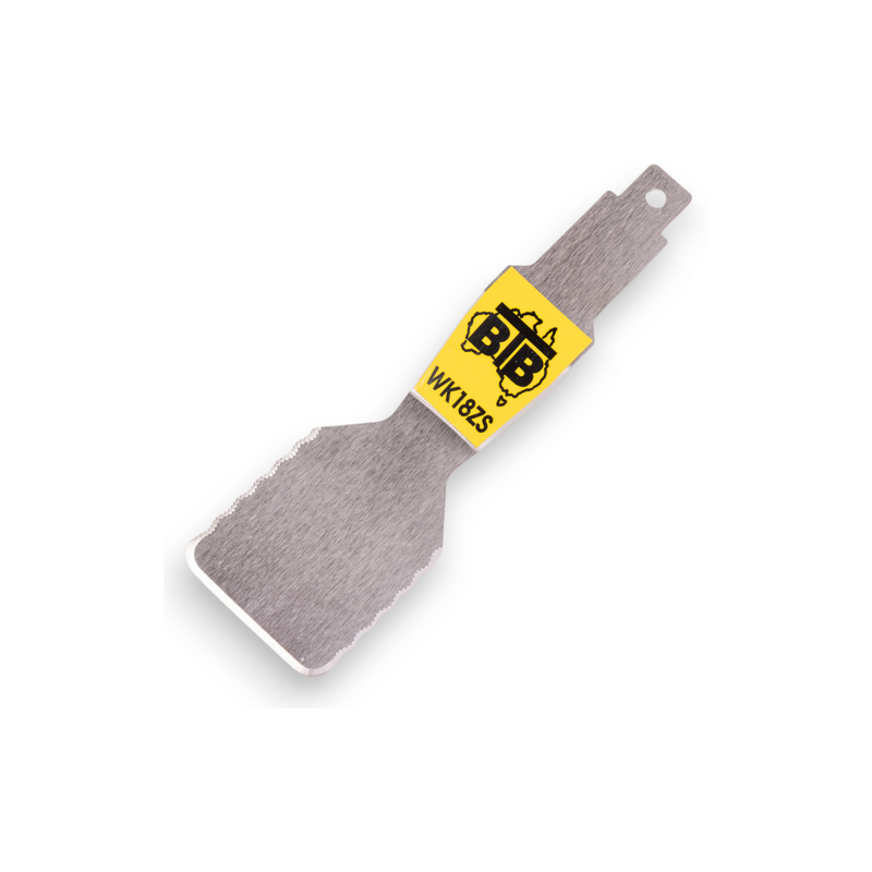 Lame déportée dentelée 40 mm